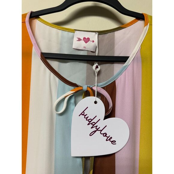 NWT BUDDY LOVE Cora Caftan Dress, Multi, Sz M/L - Picture 8 of 12